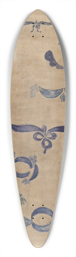 Yolande Delasser - Jug and Decoration 39.3 inch art pintail longboard deck