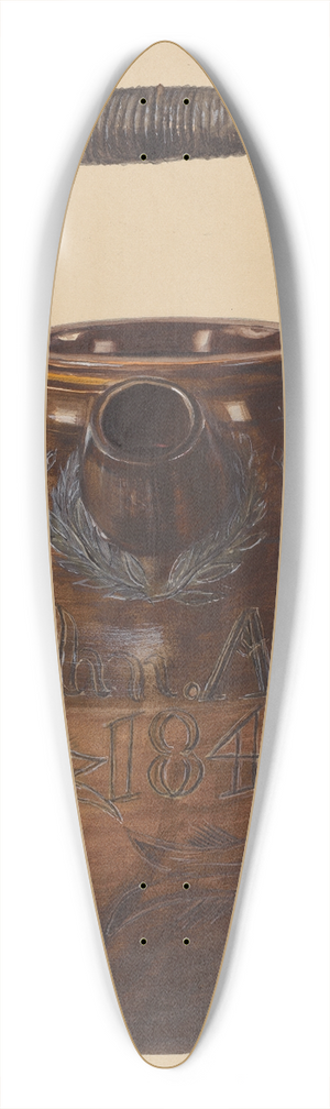 Yolande Delasser - Jug for Batter 39.3 inch art pintail longboard deck