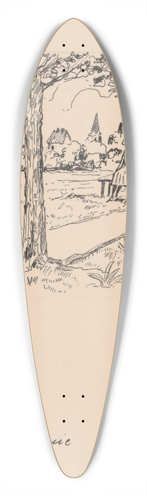Zolo Palugyay - Adjustment 39.3 inch art pintail longboard deck