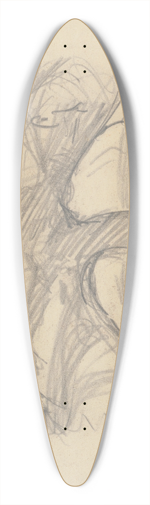 Zolo Palugyay - Study of an Old Tree 39.3 inch art pintail longboard deck