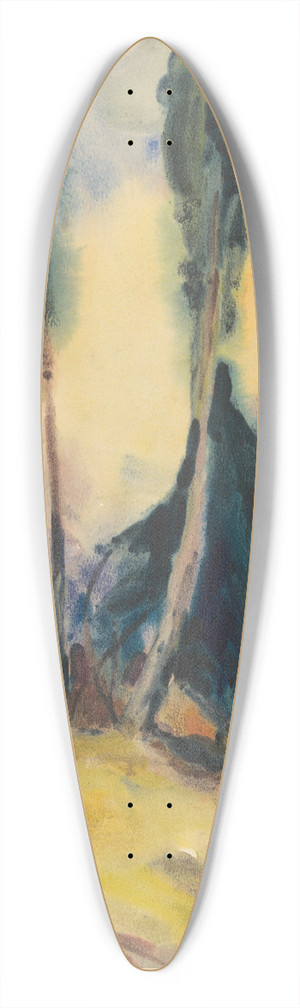 Zolo Palugyay - Three Trees on a Plain 39.3 inch art pintail longboard deck