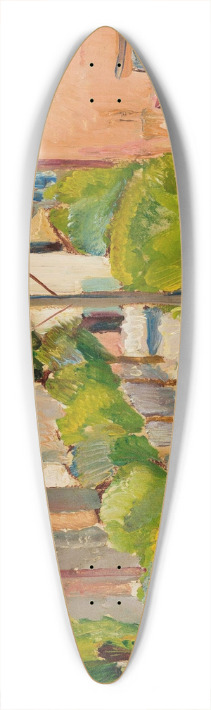 Zygmunt Waliszewski - Landscape 39.3 inch art pintail longboard deck
