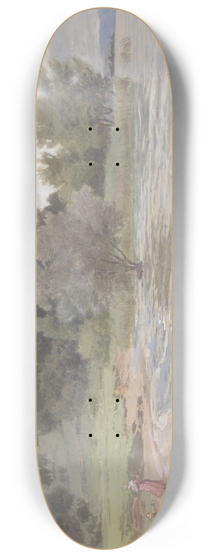 Hans Gude - Arenenberg at Ermatingen, Bodensee 8.25 inch art skate deck