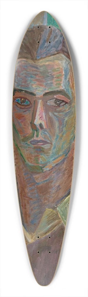 Zygmunt Waliszewski - Self-portrait 39.3 inch art pintail longboard deck