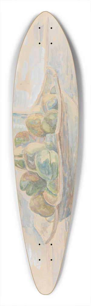 Zygmunt Waliszewski - Still life with almonds 39.3 inch art pintail longboard deck