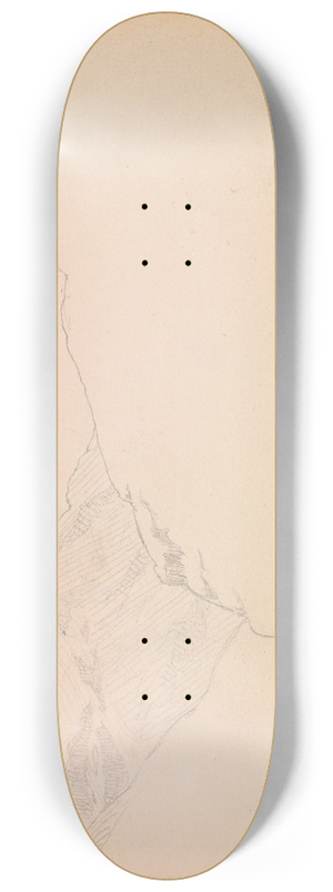 Hans Gude - Fannarki sett fra Skagastlen 8.25 inch art skate deck