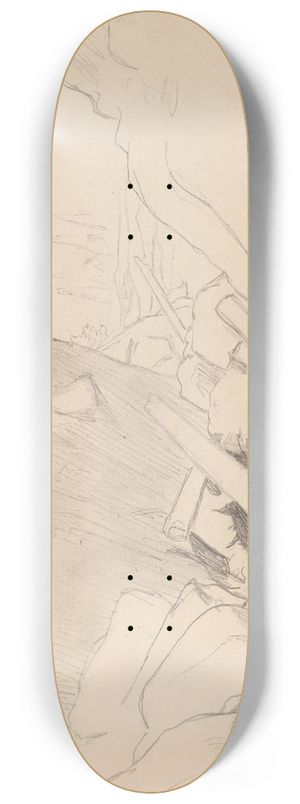 Hans Gude - Fastsittende tmmer, Labro 8.25 inch art skate deck