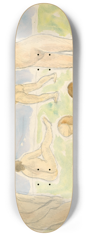 Abraham Walkowitz - Bathers (orFigures) 8.25 inch art skate deck