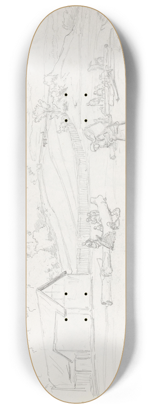 Hans Gude - Fra Bad Sachsa 8.25 inch art skate deck