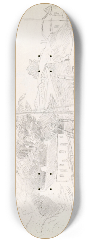 Hans Gude - Fra Oban 8.25 inch art skate deck
