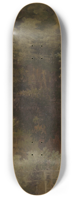 Hans Gude - Landscape with a Mill 8.25 inch art skate deck