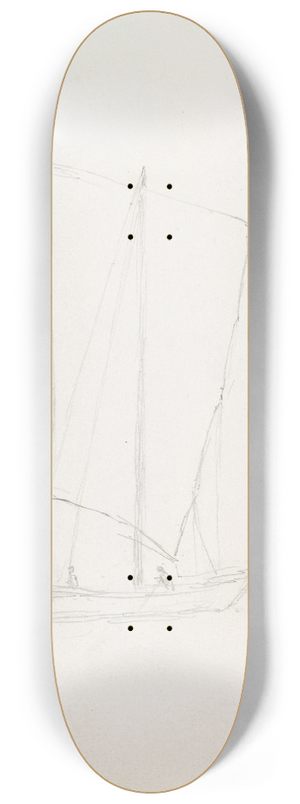 Hans Gude - Sailboat 8.25 inch art skate deck