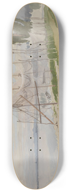 Hans Gude - Untitled 8.25 inch art skate deck