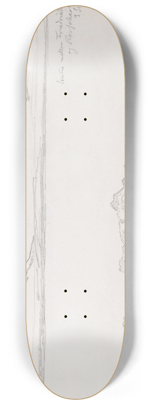 Hans Gude - Utsikt mot Sntis mellom Friedrichshafen og Rorschach 8.25 inch art skate deck Hans Gude - Utsikt mot Sntis mellom Friedrichshafen og Rorschach 8.25 inch art skate deck