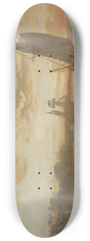 Hans Gude - View from the Oslofjord 8.25 inch art skate deck