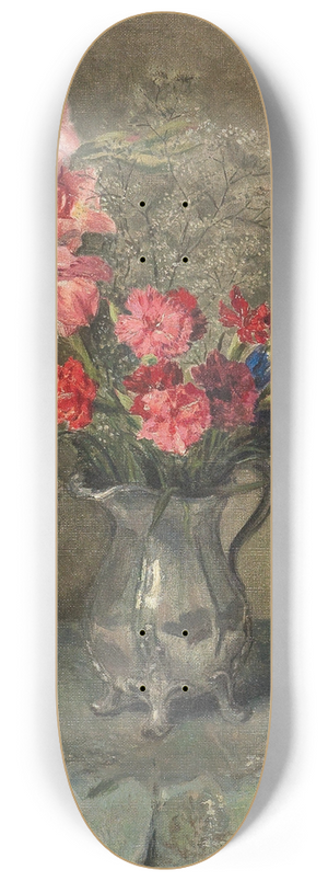Hans Hamza - Blumen in Henkelkrug 8.25 inch art skate deck