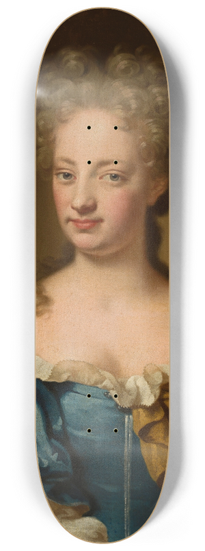 Hans Hinrich Rundt - Portrait of a young woman 8.25 inch art skate deck