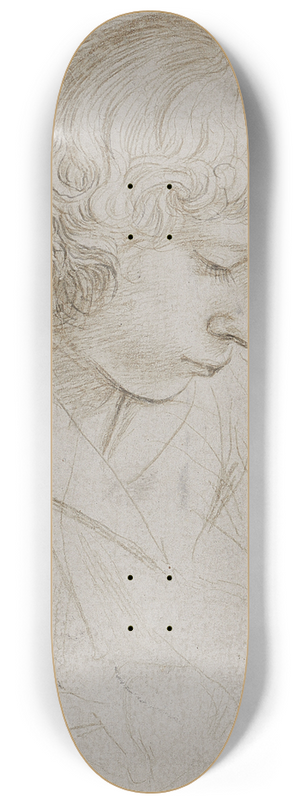 Hans Holbein The Elder - Brustbild eines niederblickenden Jnglings 8.25 inch art skate deck