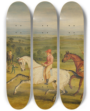 Triptych art skateboard deck of James Ward Confidence by James Ward (1769-1859)