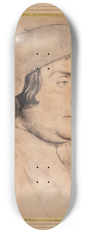 Hans Holbein The Younger - Portrait of a Scholar or Cleric 8.25 inch art skate deck