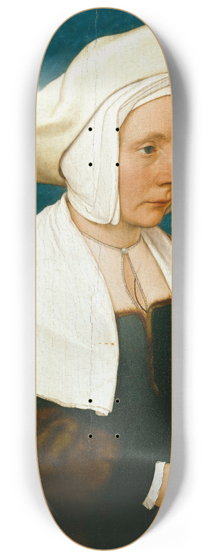 Hans Holbein The Younger - Portrait of a Woman 8.25 inch art skate deck