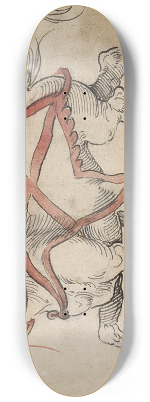 Hans Holbein The Younger - Trabendes Pferd 8.25 inch art skate deck