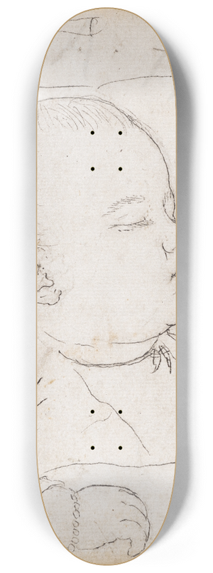 Hans Hug Kluber - Schlafendes Kind 8.25 inch art skate deck