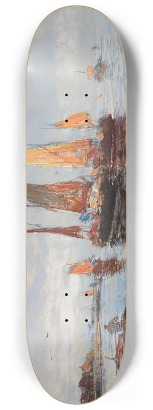 Hans Johann Wagner - Fischerboote 8.25 inch art skate deck