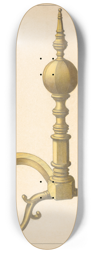 Hans Korsch - Andiron (one of pair) 8.25 inch art skate deck