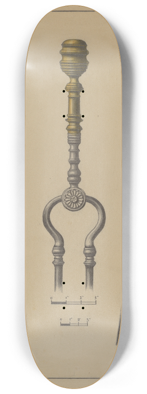 Hans Korsch - Fire Shovel and Tongs 8.25 inch art skate deck