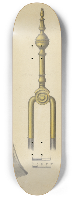 Hans Korsch - Tongs and Shovel 8.25 inch art skate deck