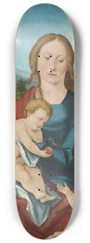 Hans Leonhard Schufelein - Virgin with Child and the Infant Saint John the Baptist 8.25 inch art skate deck