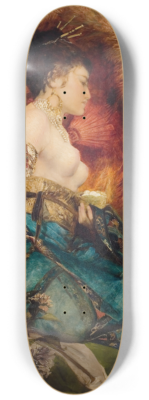 Hans Makart - Die Japanerin 8.25 inch art skate deck