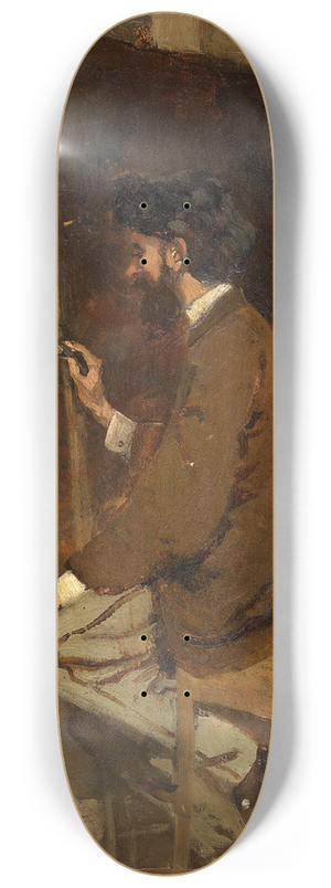 Hans Makart - Selbstbildnis Hans Makart vor Staffelei 8.25 inch art skate deck