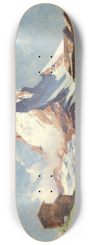 Hans Maurus - Matterhorn und Riffelsee.. 8.25 inch art skate deck