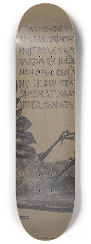Hans Nikolaj Hansen - Hjt p en gren 8.25 inch art skate deck