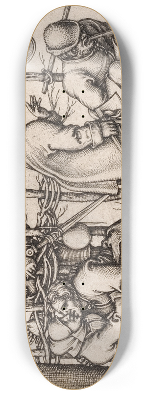 Hans Sebald Beham - The Peasants Feast 8.25 inch art skate deck