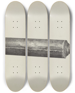 Triptych art skateboard deck of Amelia Tuccio Rolling Pin by Amelia Tuccio (20-)
