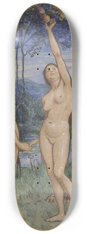 Hans Thoma - Adam and Eve 8.25 inch art skate deck Hans Thoma - Adam and Eve 8.25 inch art skate deck