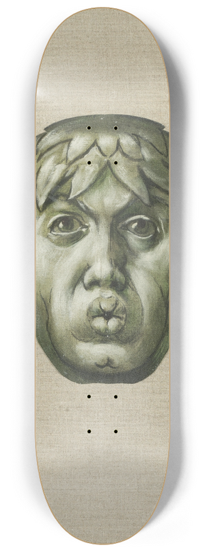 Hans Thoma - Blowing mask 8.25 inch art skate deck