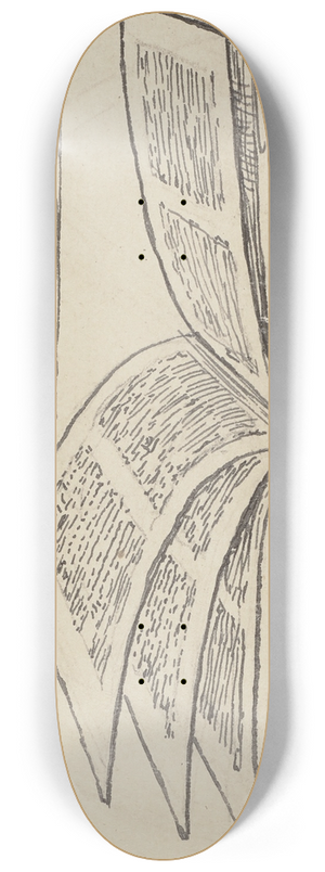 Hans Thoma - Buch 8.25 inch art skate deck