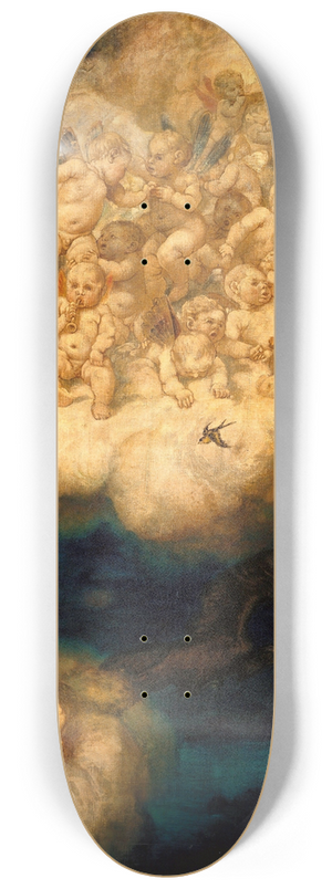 Hans Thoma - Cloud of Angels 8.25 inch art skate deck