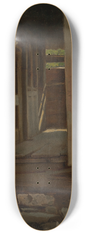 Hans Thoma - Eingang in ein Schwarzwaldhaus 8.25 inch art skate deck