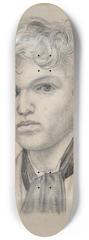 Hans Thoma - Jugendliches Selbstbildnis 8.25 inch art skate deck