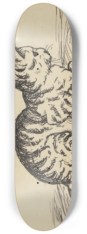 Hans Thoma - Katze 8.25 inch art skate deck Hans Thoma - Katze 8.25 inch art skate deck