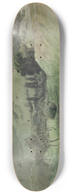 Hans Thoma - Landscape in the Black Forest 8.25 inch art skate deck Hans Thoma - Landscape in the Black Forest 8.25 inch art skate deck