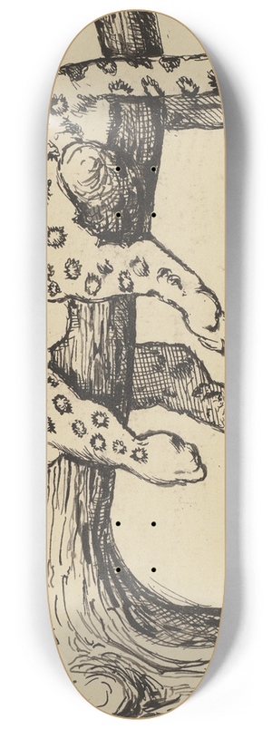 Hans Thoma - Leopard 8.25 inch art skate deck