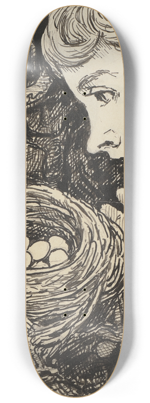 Hans Thoma - Nest 8.25 inch art skate deck