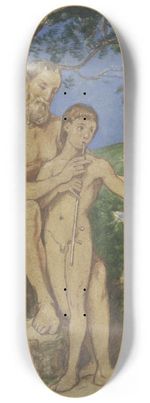 Hans Thoma - Old and young faun 8.25 inch art skate deck