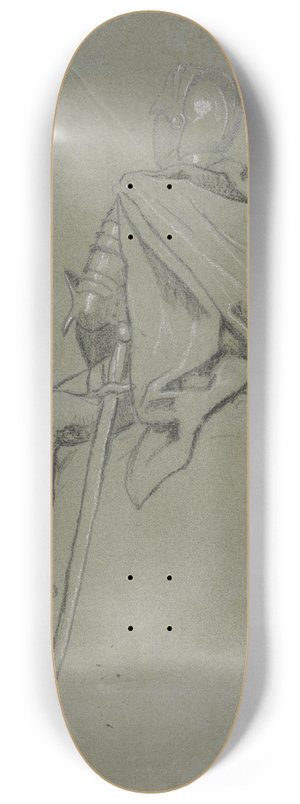 Hans Thoma - Ritter zu Pferd (Einsamer Ritt) 8.25 inch art skate deck